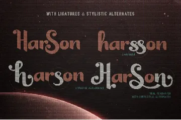 Harson Regular - Intergalactic Typeface font