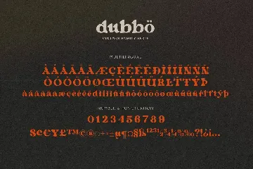 Dubbo - Retro Serif Font