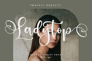 Ladytop Modern Script Font