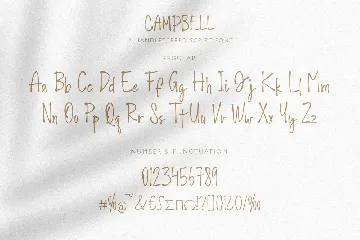 Campbell Script font