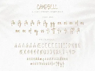 Campbell Script font