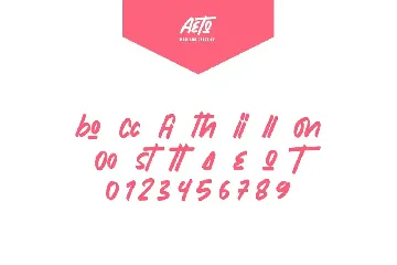 Aeto - Brush Handmade Font