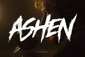 Ashen - Brush Vintage Font