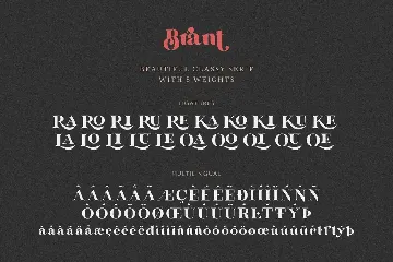 Brant font