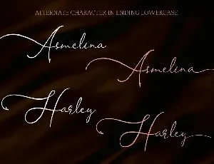 Asmelina Harley - Elegant Script Font