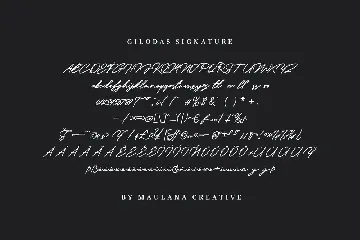 Gilodas Signature Font