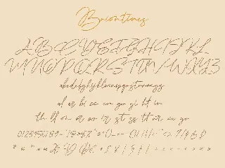 Briontines Signature Font