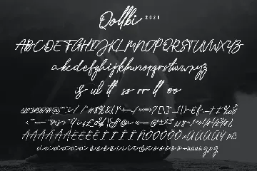 Qollbi Signature font