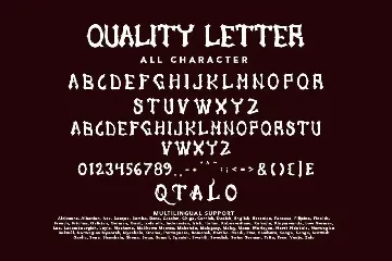 Quality Letter font