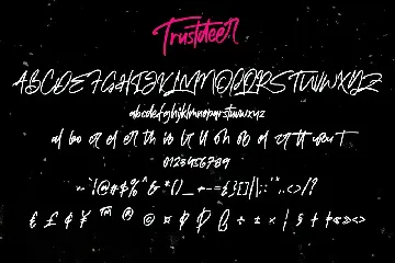 Trustdeer Handbrush Font