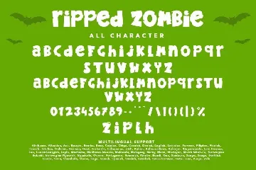 Ripped Zombie font