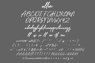 Ollia - Simple Signature Font