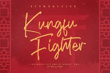 Kungfu Fighter Handwritten Brush Script Font