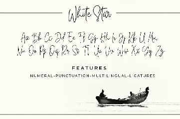 White Star - Monoline Signature Font