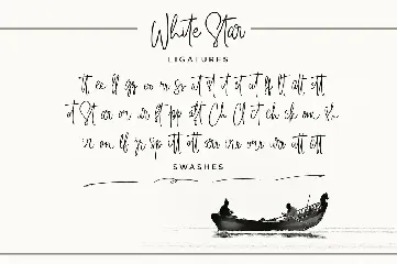 White Star - Monoline Signature Font