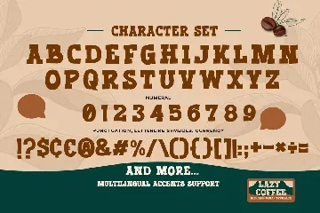 Lazy Coffee - All Caps Bold Typeface font