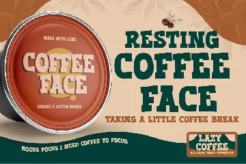 Lazy Coffee - All Caps Bold Typeface font