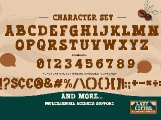 Lazy Coffee - All Caps Bold Typeface font