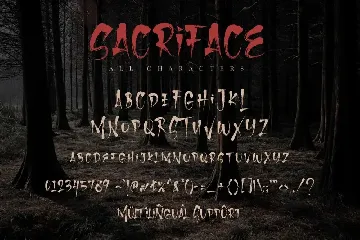 Sacriface Horror Font