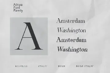 Athiya Serif Display Font Family