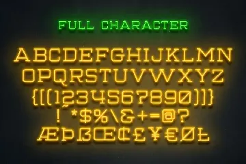 Gamblin Light Neon Font