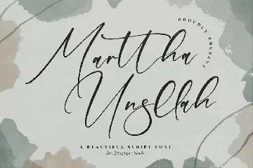 Marttha Unsllah Beautiful Script Font