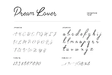 Dream Lover Brush Handwritten Font