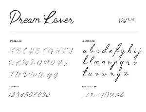 Dream Lover Brush Handwritten Font