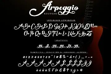 Arpeggio font