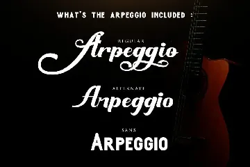 Arpeggio font