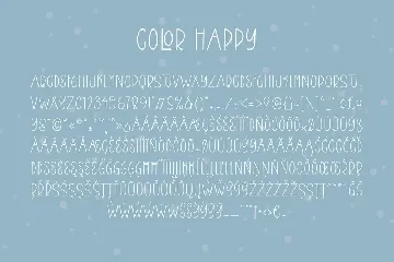 Colour Happy - Fun Sans Serif Font