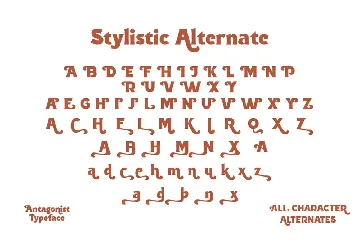 Antagonist font