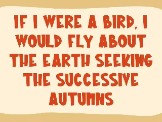 Autumn School Playful Display Font