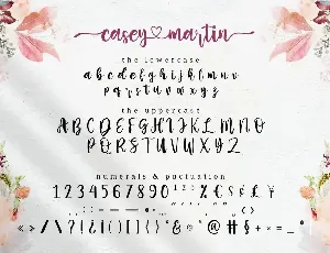 Casey Martin - Casual Handwritten Script Font