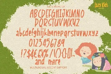 Lazy Kids - Playful Kids Typeface font