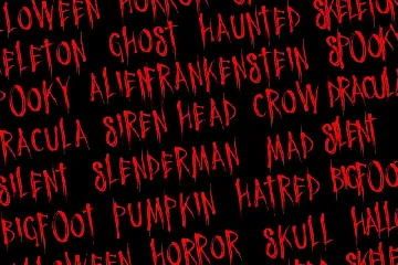 Horror Night Halloween Font