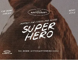 Superhero - Handwriting Font