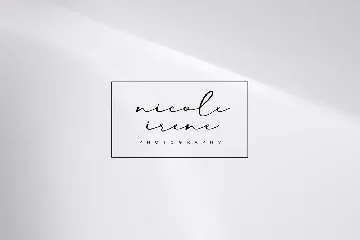 Delicate script font