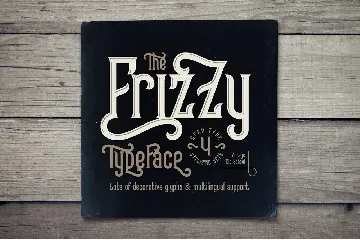 Frizzy vintage font