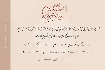 Chagem Redhitas font