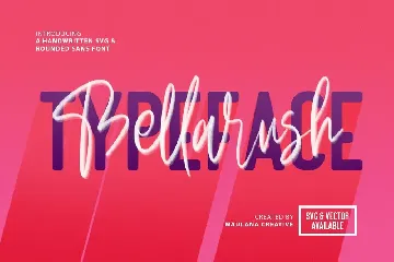 Bellarush SVG Brush Font Free Sans