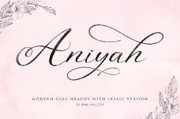 Aniyah - Calligraphy Script font