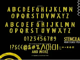 Stencilan - Weird Stencil Typeface font