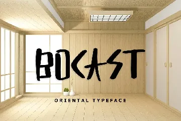 Bocast Japan Style Display Font