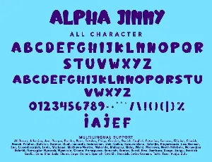 Alpha Jimmy font