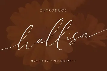 Hallisa Script font