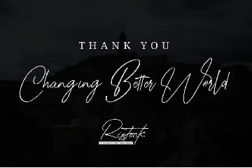 Ristock - Stylish Signature Script font