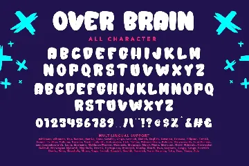 Over Brain Graffiti Display Font