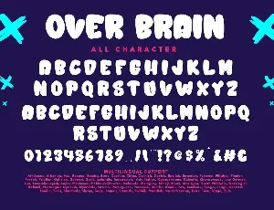 Over Brain Graffiti Display Font