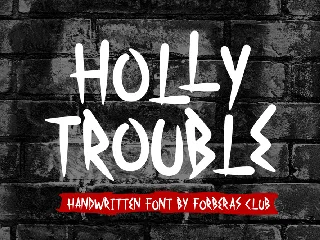 Holly Trouble font